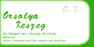 orsolya keszeg business card